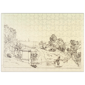 Darstellung des Puzzle-Motivs Water Cress Gatherers ( (Liber Studiorum, part XIII) – Puzzleteile: 200
