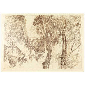 Darstellung des Puzzle Motivs Mill near the Grand Chartreuse - Puzzleteile: 1000