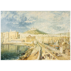 Darstellung des Puzzle-Motivs The Old Harbour, Naples – Puzzleteile: 1000