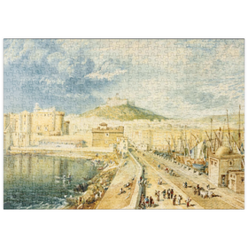 Darstellung des Puzzle-Motivs The Old Harbour, Naples – Puzzleteile: 500