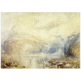 Darstellung des Puzzle Motivs Lake of Lucerne from Brunnen - Puzzleteile: 1000