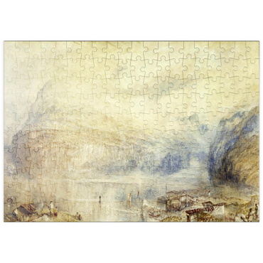 puzzleplate Lake of Lucerne from Brunnen 200 Puzzle