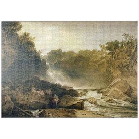 Darstellung des Puzzle-Motivs The Fall of the Clyde, Lanarkshire - Noon – Puzzleteile: 1000