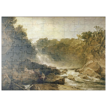 puzzleplate The Fall of the Clyde, Lanarkshire - Noon 100 Puzzle