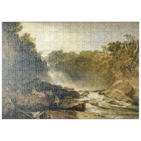 Darstellung des Puzzle Motivs The Fall of the Clyde, Lanarkshire - Noon - Puzzleteile: 200