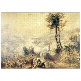 Darstellung des Puzzle Motivs Berncastle (Oberwesel) - Puzzleteile: 1000