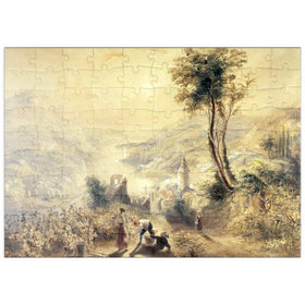 Darstellung des Puzzle Motivs Berncastle (Oberwesel) - Puzzleteile: 100