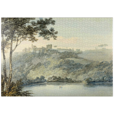 puzzleplate Lake Nemi and the Town of Genzano 1000 Puzzle