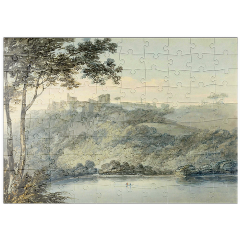 puzzleplate Lake Nemi and the Town of Genzano 100 Puzzle