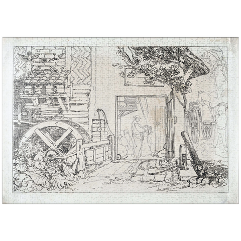 puzzleplate Pembury Mill, Kent (Liber Studiorum, part III, plate 12) 1000 Puzzle