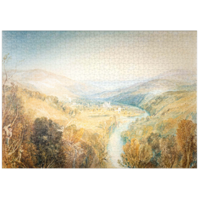 Darstellung des Puzzle Motivs Buckfastleigh Abbey, Devonshire - Puzzleteile: 1000