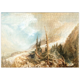 Darstellung des Puzzle-Motivs Valley of Chamouni – Puzzleteile: 500