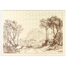 Darstellung des Puzzle-Motivs The Castle Above the Meadows – Puzzleteile: 200