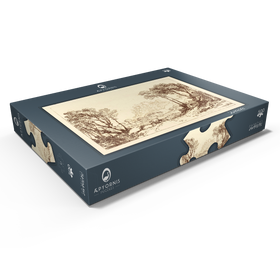 Darstellung des Puzzle Motivs The Castle Above the Meadows - Puzzleteile: 500