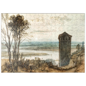 Darstellung des Puzzle-Motivs Weissenthurm and the Hoche Monument – Puzzleteile: 200