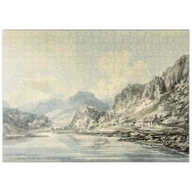 Darstellung des Puzzle Motivs Mountainous Landscape - Puzzleteile: 500