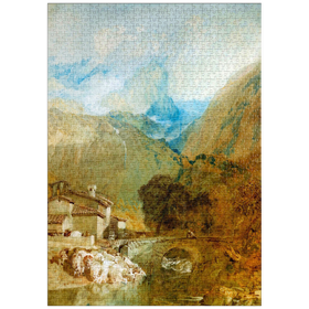Darstellung des Puzzle-Motivs The Aiguillette, Valley of Cluses, Switzerland – Puzzleteile: 1000