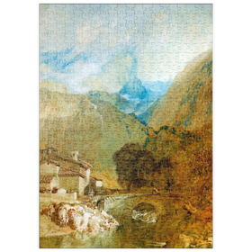 Darstellung des Puzzle Motivs The Aiguillette, Valley of Cluses, Switzerland - Puzzleteile: 500