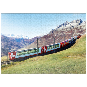 Darstellung des Puzzle-Motivs Panorama Zug in Andermatt, Uri, Schweiz – Puzzleteile: 1000