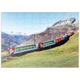 Darstellung des Puzzle Motivs Panorama Zug in Andermatt, Uri, Schweiz - Puzzleteile: 100
