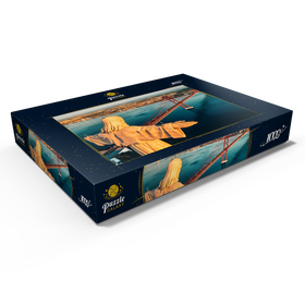 Darstellung des Puzzle Motivs Heiligtums Christi des Königs, Santuario de Cristo Rei. Lissabon, Portugal - Puzzleteile: 1000