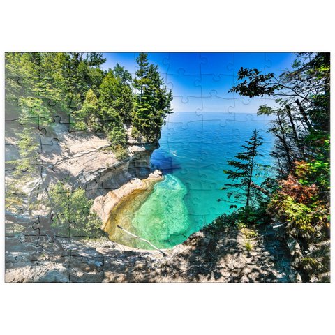 puzzleplate Der überragende Blick auf den Lake Superior von Michigan auf der oberen Halbinsel 100 Puzzle