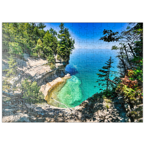 puzzleplate Der überragende Blick auf den Lake Superior von Michigan auf der oberen Halbinsel 200 Puzzle