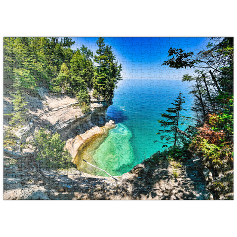 puzzleplate Der überragende Blick auf den Lake Superior von Michigan auf der oberen Halbinsel 500 Puzzle