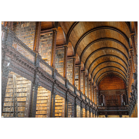 puzzleplate Bücher in der Long Room Library, Trinity College Dublin Irland 1000 Puzzle