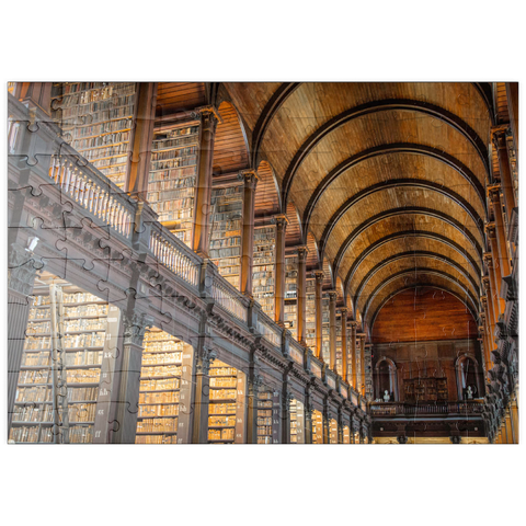 puzzleplate Bücher in der Long Room Library, Trinity College Dublin Irland 100 Puzzle