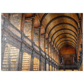 Darstellung des Puzzle-Motivs Bücher in der Long Room Library, Trinity College Dublin Irland – Puzzleteile: 200