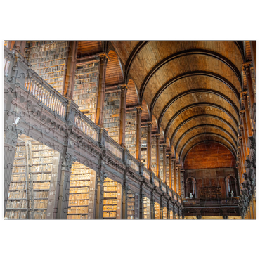 puzzleplate Bücher in der Long Room Library, Trinity College Dublin Irland 200 Puzzle