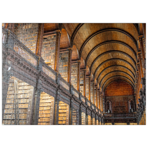 puzzleplate Bücher in der Long Room Library, Trinity College Dublin Irland 500 Puzzle