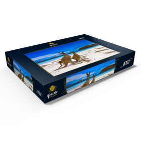 Darstellung des Puzzle Motivs Kangaroo Beach, Esperence Lucky Bay Westaustralien - Puzzleteile: 1000