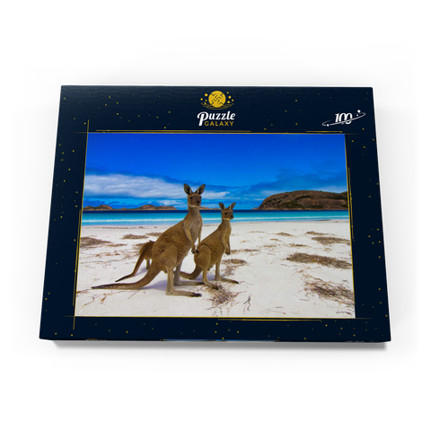 Esperence Lucky Bay Westaustralien Kangaroo Beach 100 Puzzle Schachtel Ansicht3