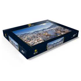 Darstellung des Puzzle Motivs Kitzbühel Österreich - Tiroler Alpen an einem sonnigen Wintertag - Puzzleteile: 100