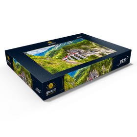 Darstellung des Puzzle Motivs Glacier Express auf dem Landwasserviadukt, Schweiz - Puzzleteile: 1000