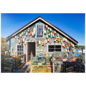 Darstellung des Puzzle-Motivs Bass Harbour auf der Wüsteninsel in Maine USA – Puzzleteile: 1000