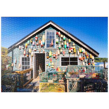 puzzleplate Bass Harbour auf der Wüsteninsel in Maine USA 1000 Puzzle