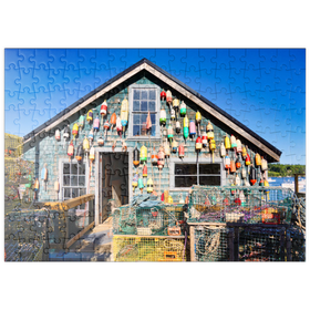 Darstellung des Puzzle-Motivs Bass Harbour auf der Wüsteninsel in Maine USA – Puzzleteile: 200