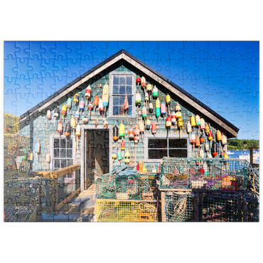 puzzleplate Bass Harbour auf der Wüsteninsel in Maine USA 200 Puzzle