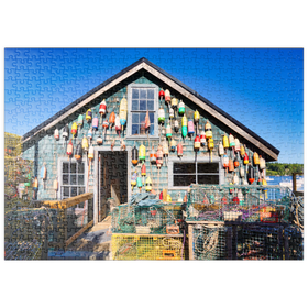 Darstellung des Puzzle-Motivs Bass Harbour auf der Wüsteninsel in Maine USA – Puzzleteile: 500