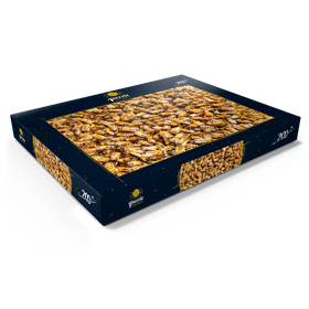 Alternative Darstellung des Puzzle-Motivs Arbeiter Honigbienen auf einem Rahmen aus einem Bienenstock – Puzzleteile: 200