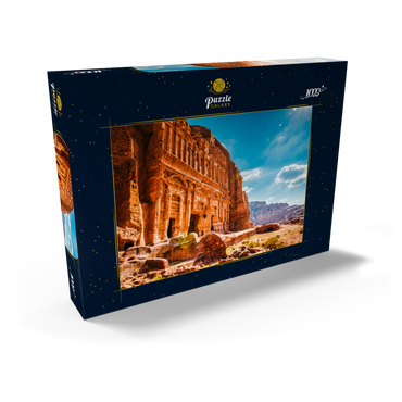 Schönheit der Felsen und alte Architektur in Petra, Jordanien 1000 Puzzle Schachtel Ansicht2