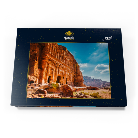 Schönheit der Felsen und alte Architektur in Petra, Jordanien 1000 Puzzle Schachtel Ansicht3