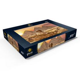 Darstellung des Puzzle Motivs Die Sphinx und die Pyramiden, Gizeh, Ägypten - Puzzleteile: 1000