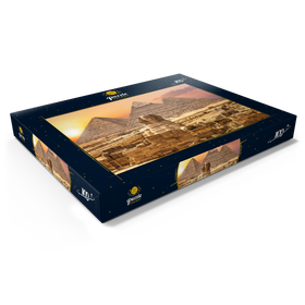 Alternative Darstellung des Puzzle-Motivs Die Sphinx und die Pyramiden, Gizeh, Ägypten – Puzzleteile: 100