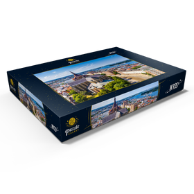 Alternative Darstellung des Puzzle-Motivs Rostock an einem sonnigen Sommertag – Puzzleteile: 1000