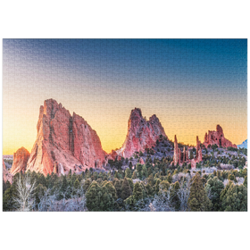 Darstellung des Puzzle-Motivs Garten der Götter, Colorado Springs, Colorado, USA – Puzzleteile: 1000