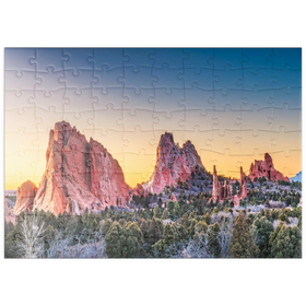 Darstellung des Puzzle Motivs Garten der Götter, Colorado Springs, Colorado, USA - Puzzleteile: 100